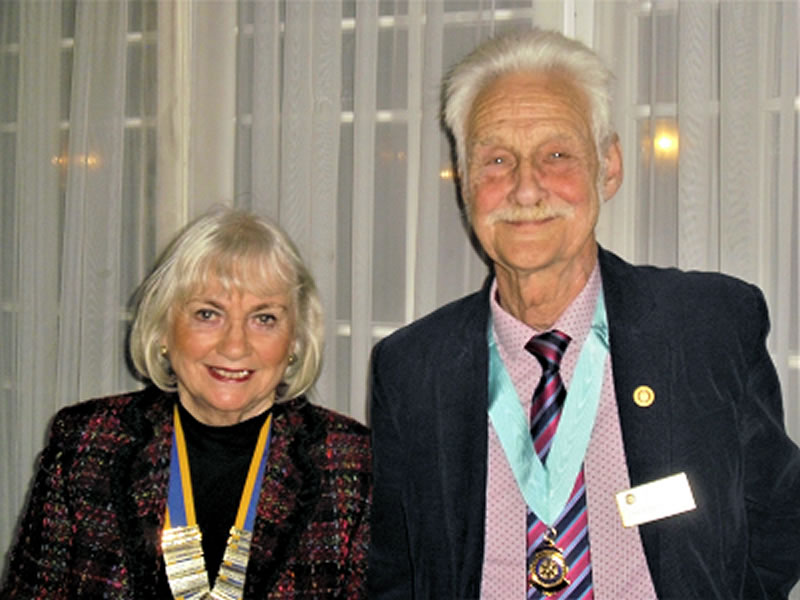 President Therese with District Governor Chris Brenchly attended a recent meeting.