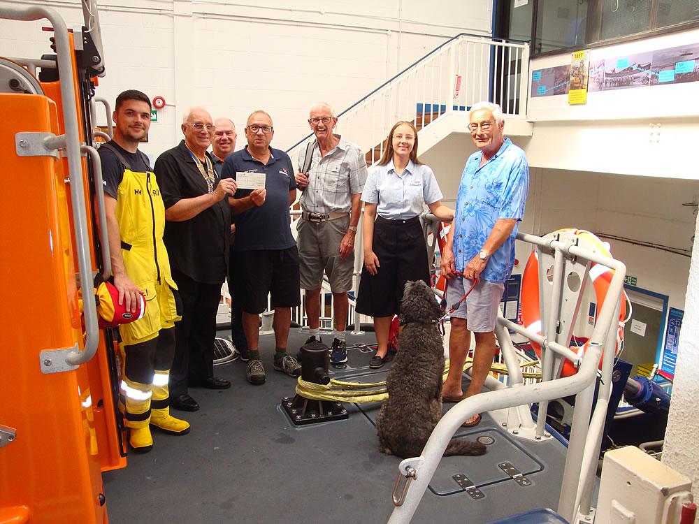 President Bryan and other members visited Hastings RNLI lifeboat station.
