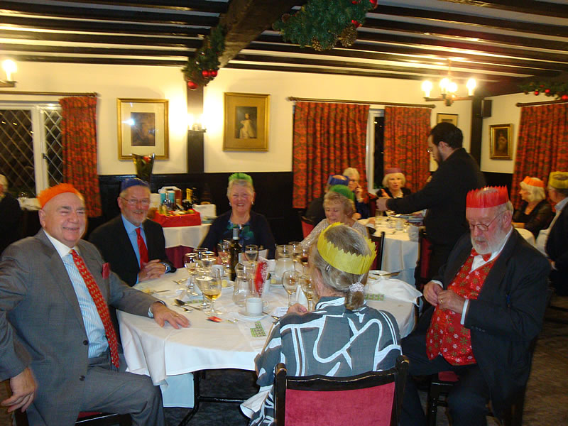 Members enjoying the Christmas Party at Brickwall Hotel  on 14th December